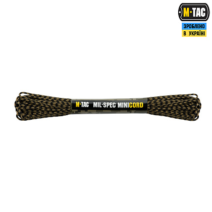 M-Tac паракорд Minicord Mil-Spec 15m Black/Coyote– Мілітарист - зображення 1