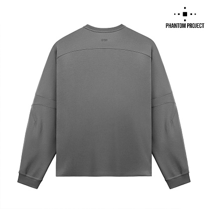 Phantom Project/M-Tac футболка Long Zipper combo Cotton Nylon Light Grey– Мілітарист - зображення 2