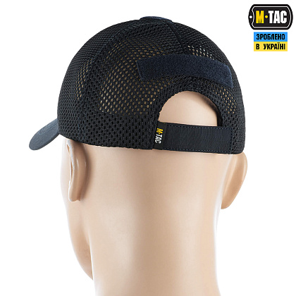 M-Tac бейсболка тактическая с сеткой Elite Flex Dark Navy Blue– Милитарист - фото 3
