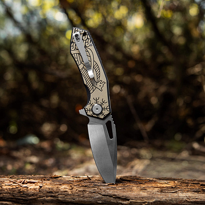 M-Tac ніж складний Type 12 Scandinavian Stonewash Black/Sand– Мілітарист - зображення 17