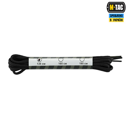 M-Tac шнурки black нейлон Mil-Spec– Мілітарист - зображення 2