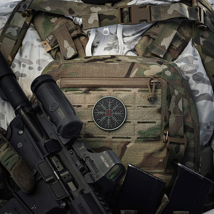 M-Tac нашивка шолом Жаху PVC Black/GID– Мілітарист - зображення 5