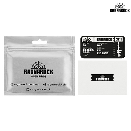 Ragnarock нашивка TICKET to the WAR Black– Мілітарист - зображення 2