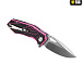M-Tac ніж складний Type 12 Spider Web Black/Pink/Steel (Сорт 2)– Мілітарист - мініатюра 3