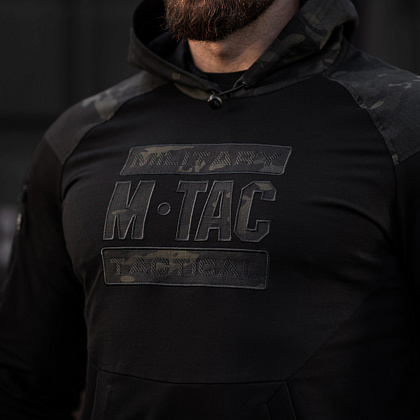 M-Tac кофта Hoodie Combat Black Edition Black Multicam– Милитарист - фото 25
