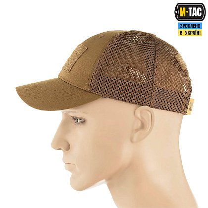 M-Tac бейсболка тактична з сіткою Elite Flex Coyote Brown– Мілітарист - зображення 2