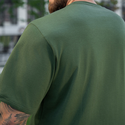 M-Tac футболка Cotton Hard Oversize Army Olive– Милитарист - фото 10