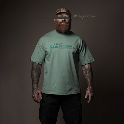 R3ICH футболка Embrace for darkness Смарагд - зображення 1 R3ICH футболка Embrace for darkness Смарагд– Мілітарист - зображення 1