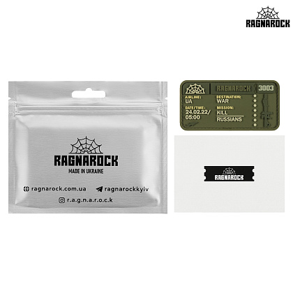 Ragnarock нашивка TICKET to the WAR Olive– Мілітарист - зображення 2