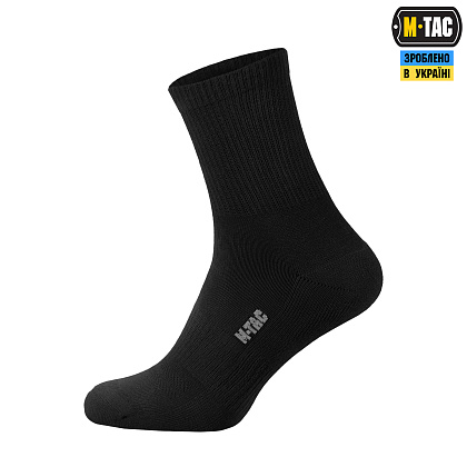 M-Tac шкарпетки Tactical Socks Cotton 67% Black– Мілітарист - зображення 2