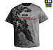 M-Tac футболка Warrior 1618 Oversize Light Grey– Мілітарист - мініатюра 2