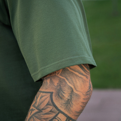 M-Tac футболка Cotton Hard Oversize Army Olive– Милитарист - фото 14