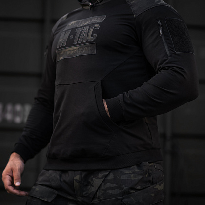 M-Tac кофта Hoodie Combat Black Edition Black Multicam– Милитарист - фото 15