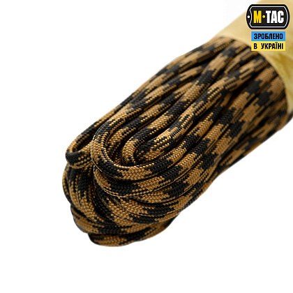 M-Tac паракорд 550 type III 15m Black/Coyote– Мілітарист - зображення 3