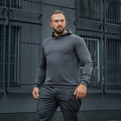 M-Tac кофта Hoodie Born by Revolution Dark Grey– Милитарист - фото 8