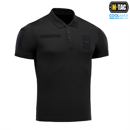 M-Tac поло Elite Tactical Coolmax Black/Dark Navy Blue– Мілітарист - зображення 3