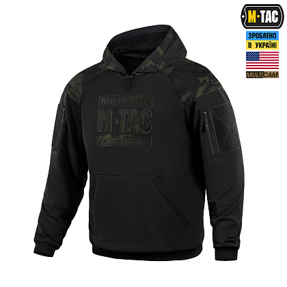 M-Tac кофта Hoodie Combat Black Edition Black Multicam– Милитарист - фото 1