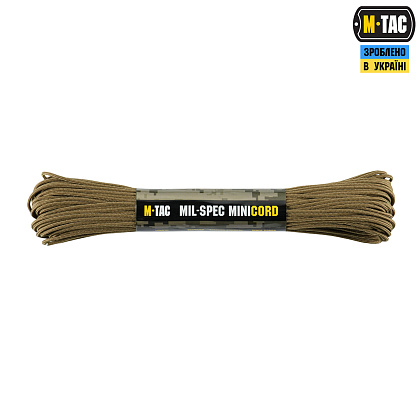M-Tac паракорд Minicord Mil-Spec 30m Coyote– Мілітарист - зображення 1