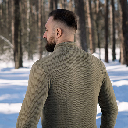 M-Tac термосорочка фліс Delta Level 2 Hex Tan– Мілітарист - зображення 10