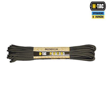 M-Tac паракорд 550 type III 15m Army Green/Black Stairs– Мілітарист - зображення 1
