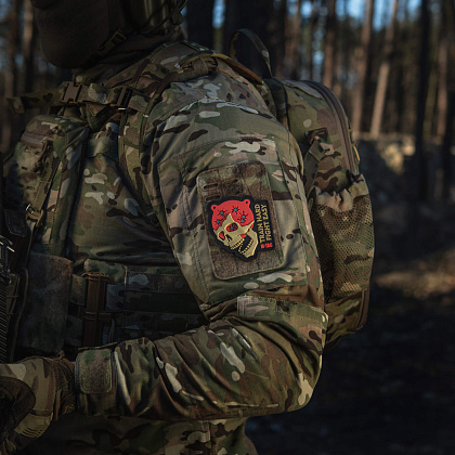 M-Tac нашивка Train Hard Fight Easy PVC Black/Red– Милитарист - фото 13