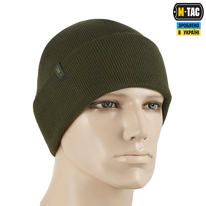 M-Tac шапка тонкая вязка 100% акрил Olive– Милитарист - фото 3