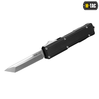 M-Tac ніж складний автоматичний Type 27 Black/Steel– Мілітарист - зображення 4