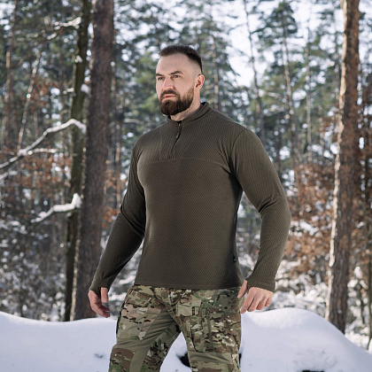 M-Tac термосорочка фліс Delta Level 2 Hex Dark Olive– Мілітарист - зображення 8