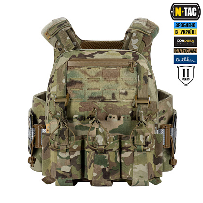 M-Tac плитоноска Cuirass Tiger Elite 2 класс защиты (размер плиты M) Multicam– Милитарист - фото 2