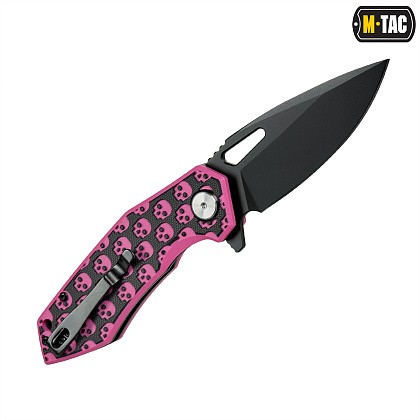 M-Tac ніж складний Type 12 Skull Black/Pink– Мілітарист - зображення 3