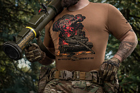  M-Tac футболка Яке їхало, таке здибало Coyote Brown