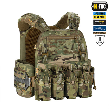 M-Tac плитоноска Cuirass Tiger Elite 2 класс защиты (размер плиты XL) Multicam– Милитарист - фото 3