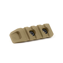 Крук Рейка Пікатінні на 4 слоти із кріпленням стандарту M-Lok Coyote Tan (9004) Крук Рейка Пікатінні на 4 слоти із кріпленням стандарту M-Lok Coyote Tan (9004)– Милитарист