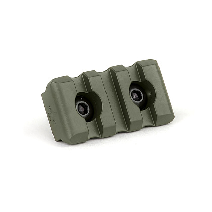 Крук Рейка Пікатінні на 3 слоти із кріпленням стандарту  M-Lok OD Green (9012)– Милитарист - фото 1