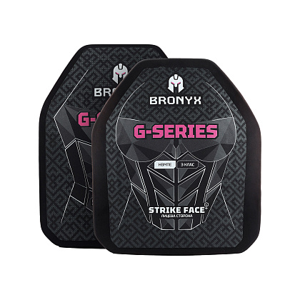 BRONYX комплект бронеплит (2 шт) G-Series 3-го класса размер L– Милитарист - фото 1