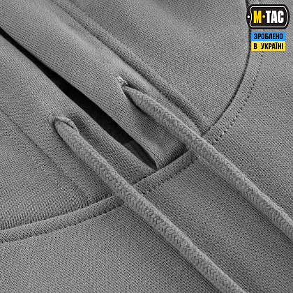 M-Tac кофта Hoodie Чорні Запорожці Cotton Hard Light Grey– Мілітарист - зображення 12