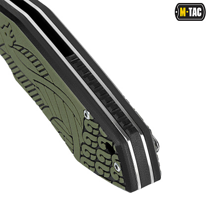 M-Tac ніж складний Type 12 Scandinavian Stonewash Black/Olive– Мілітарист - зображення 8