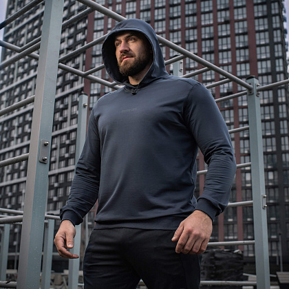 M-Tac кофта Hoodie Born by Revolution Indigo Blue– Мілітарист - зображення 7