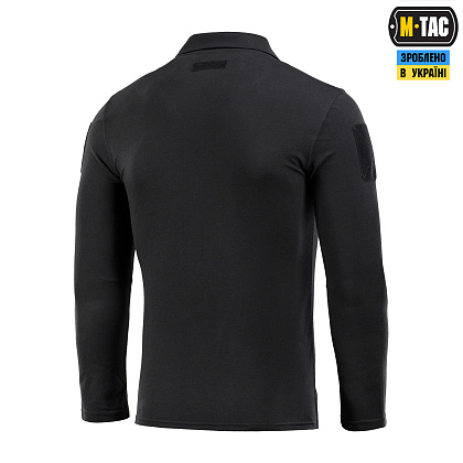 M-Tac поло тактичне довгий рукав 65/35 Black– Мілітарист - зображення 4