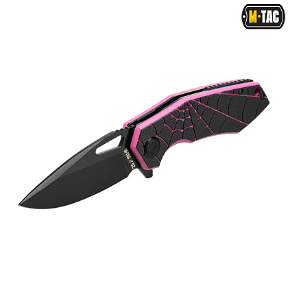 M-Tac ніж складний Type 12 Spider Web Black/Pink– Мілітарист - зображення 2