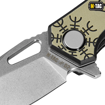 M-Tac ніж складний Type 12 Scandinavian Stonewash Black/Sand– Мілітарист - зображення 7