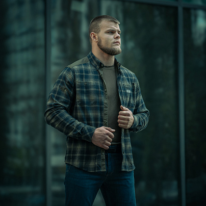 M-Tac сорочка Redneck Shirt Olive/Navy Blue– Мілітарист - зображення 35