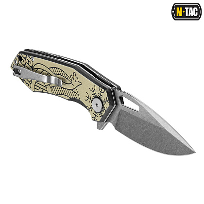 M-Tac ніж складний Type 12 Scandinavian Stonewash Black/Sand– Мілітарист - зображення 5