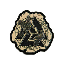 Нашивка Valknut ravens PVC– Мілітарист