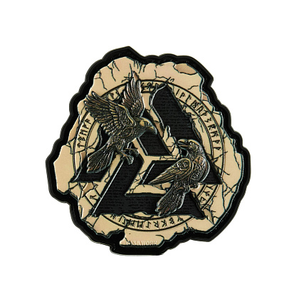 Нашивка Valknut ravens PVC– Мілітарист