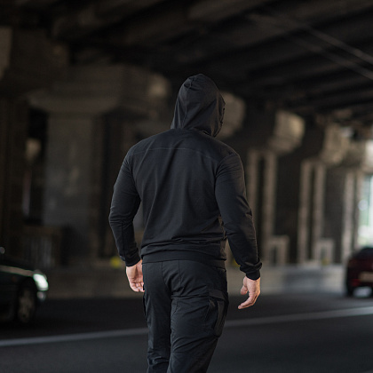 M-Tac кофта Hoodie Born by Revolution Black– Милитарист - фото 28