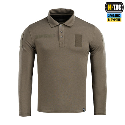 M-Tac поло тактическое длинный рукав 65/35 Dark Olive– Милитарист - фото 2