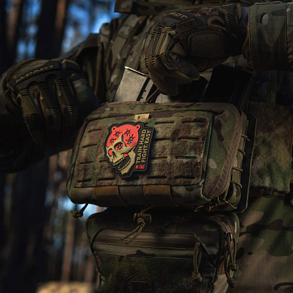 M-Tac нашивка Train Hard Fight Easy PVC Black/Red– Милитарист - фото 12