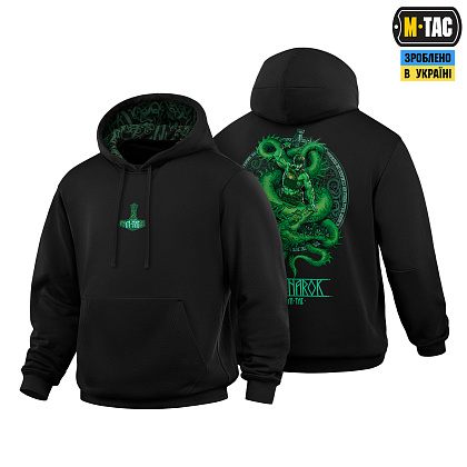 M-Tac кофта Hoodie Ragnarok Night Vision Cotton Hard Black– Мілітарист - зображення 1