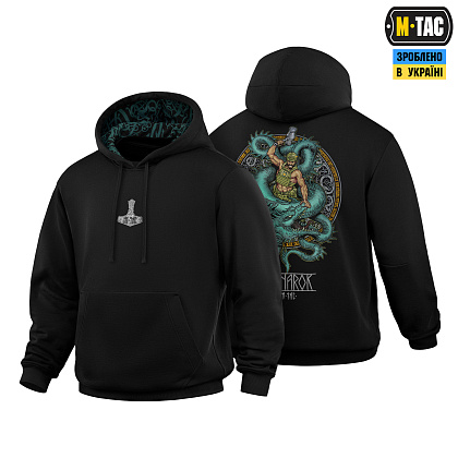 M-Tac кофта Hoodie Ragnarok Cotton Hard Black– Милитарист - фото 1